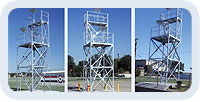 School Band Towers. Made of structural steel.